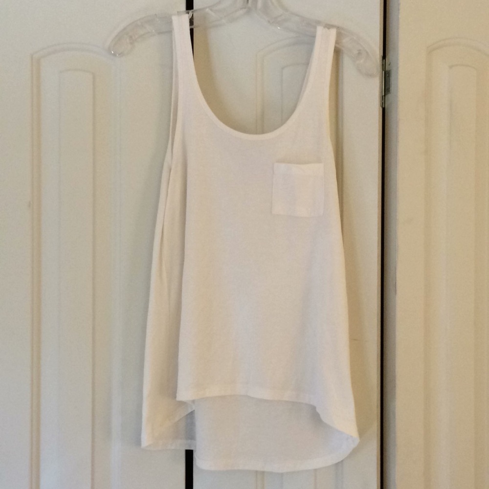 Cream tank with pocket
